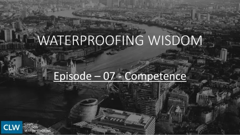 Waterproofing Wisdom Episode 07, Competence