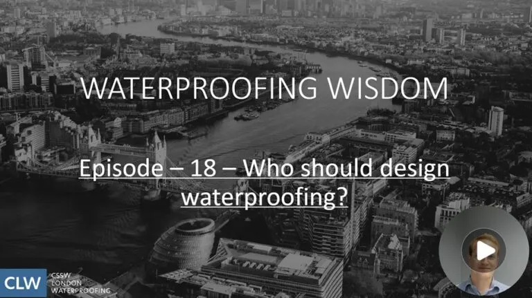 Waterproofing Wisdom Episode 18, Who Should Design Waterproofing?