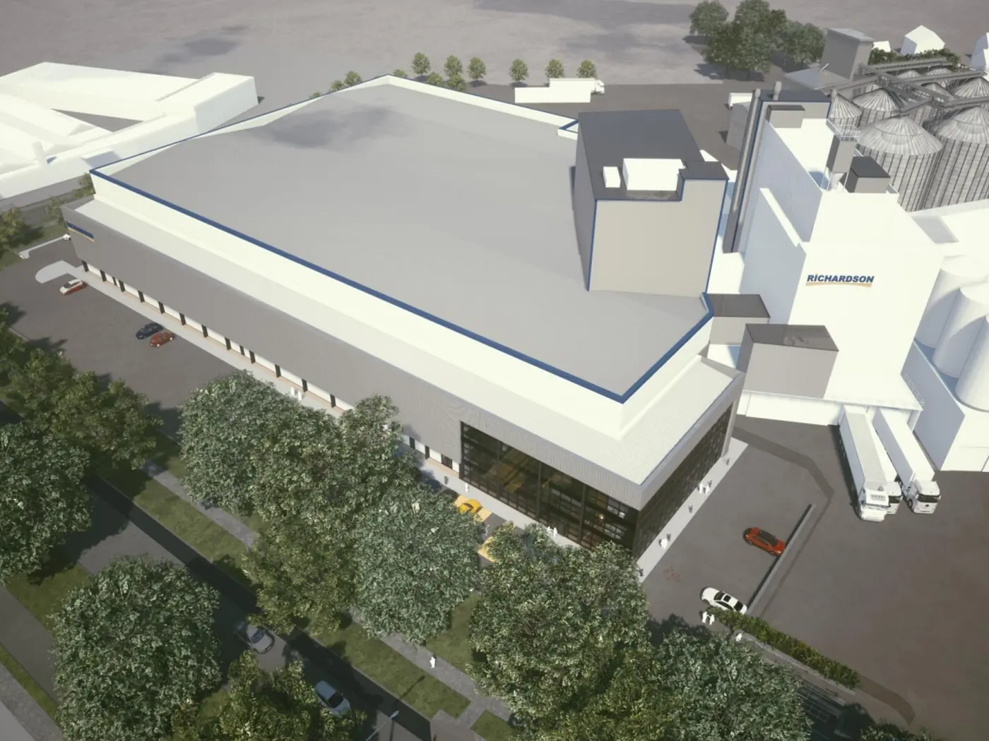 Richardson Milling, Bedford - two-storey basement and silo tunnels waterproofing scheme